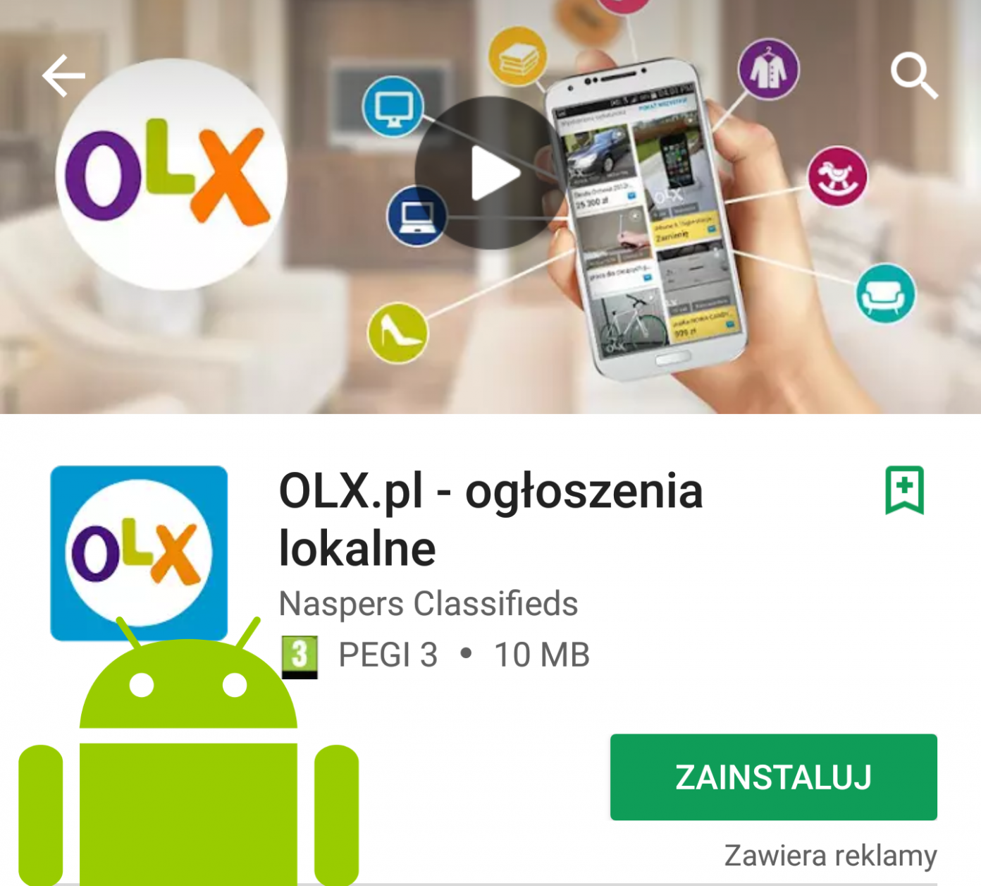 Jak łatwo zainstalować aplikację OLX na android? jak Łatwo?